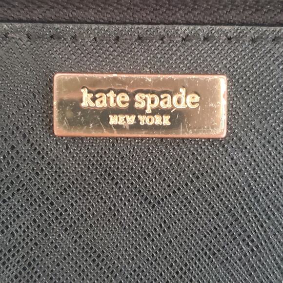 Kate Spade New York Zippered Bi-fold Wallet Travel Card Case Black - Picture 13 of 15